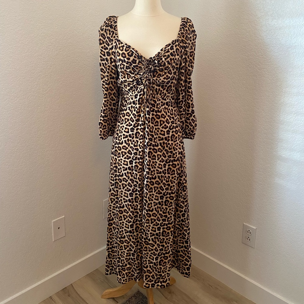 H&M Cheetah midi dress